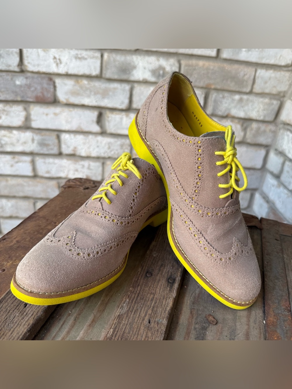 Cole Haan Yellow Sole Saddle Shoes